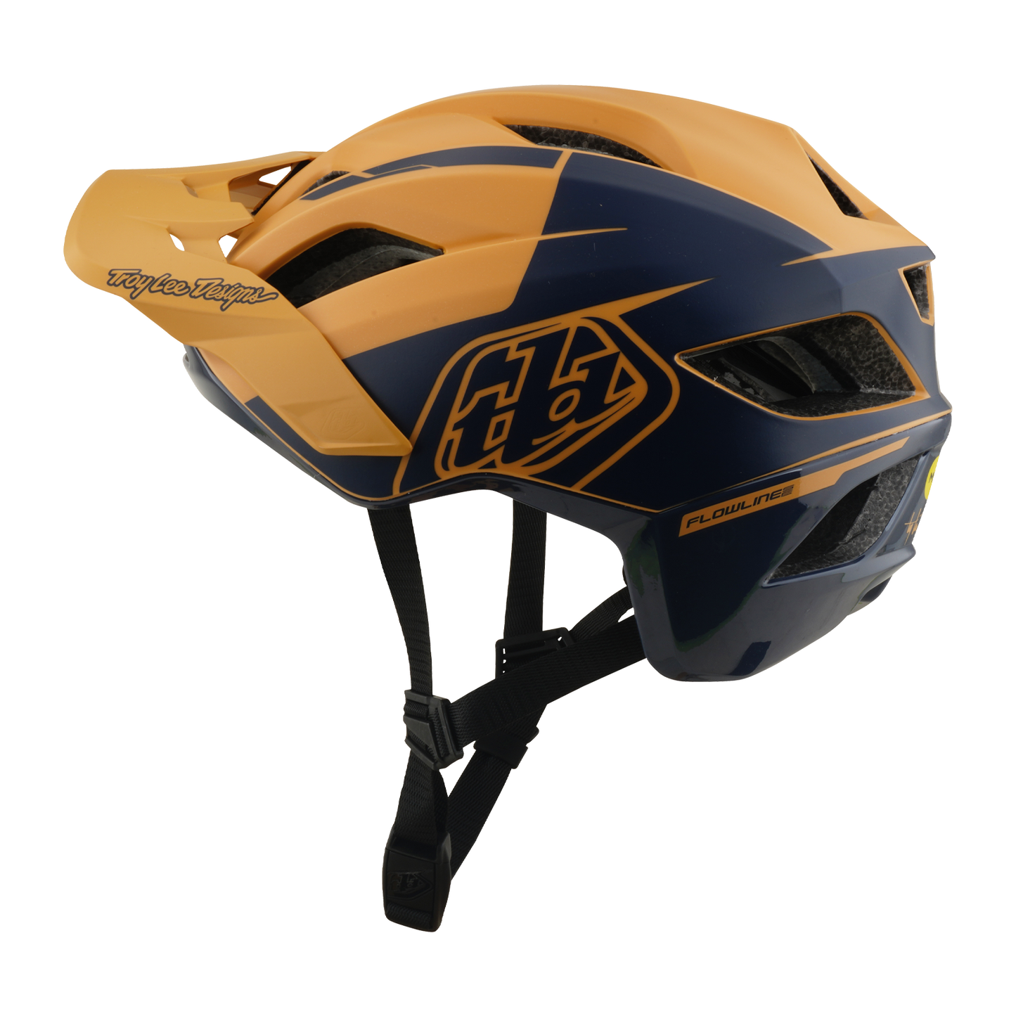 MTB-Helm TROY LEE DESIGNS FLOWLINE SE MIPS HYDRO Senf/Schwarz