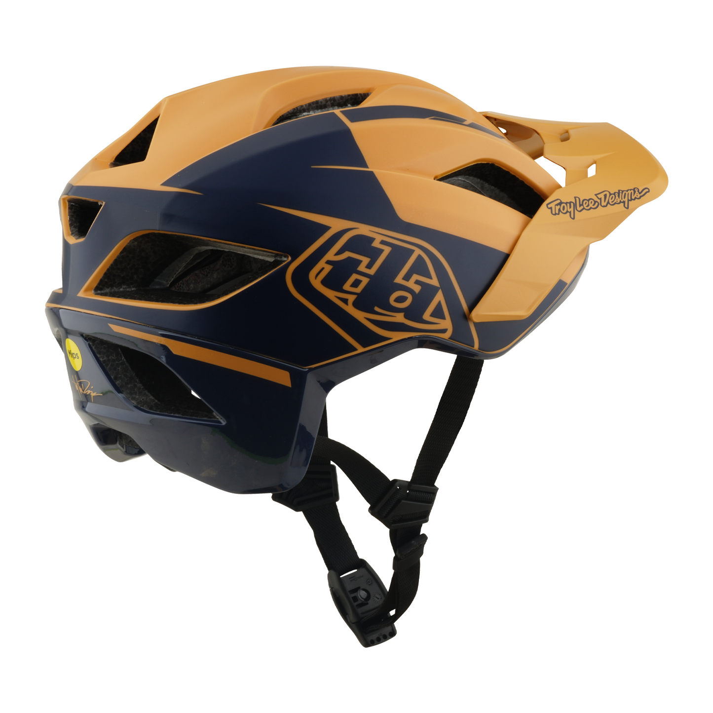 MTB-Helm TROY LEE DESIGNS FLOWLINE SE MIPS HYDRO Senf/Schwarz
