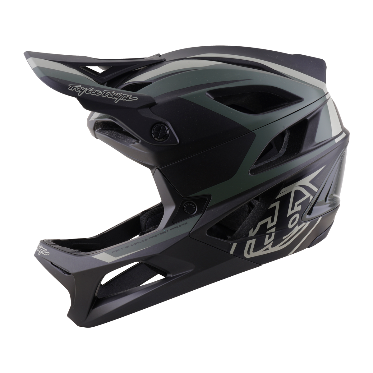 MTB-Helm TROY LEE DESIGNS STAGE 2 HIGH VIZ Khaki/Anthrazit