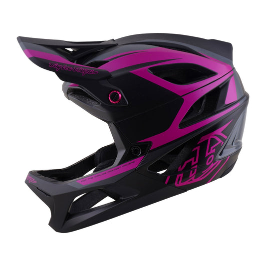MTB-Helm TROY LEE DESIGNS STAGE 2 HIGH VIZ Grau/Neonfuchsia