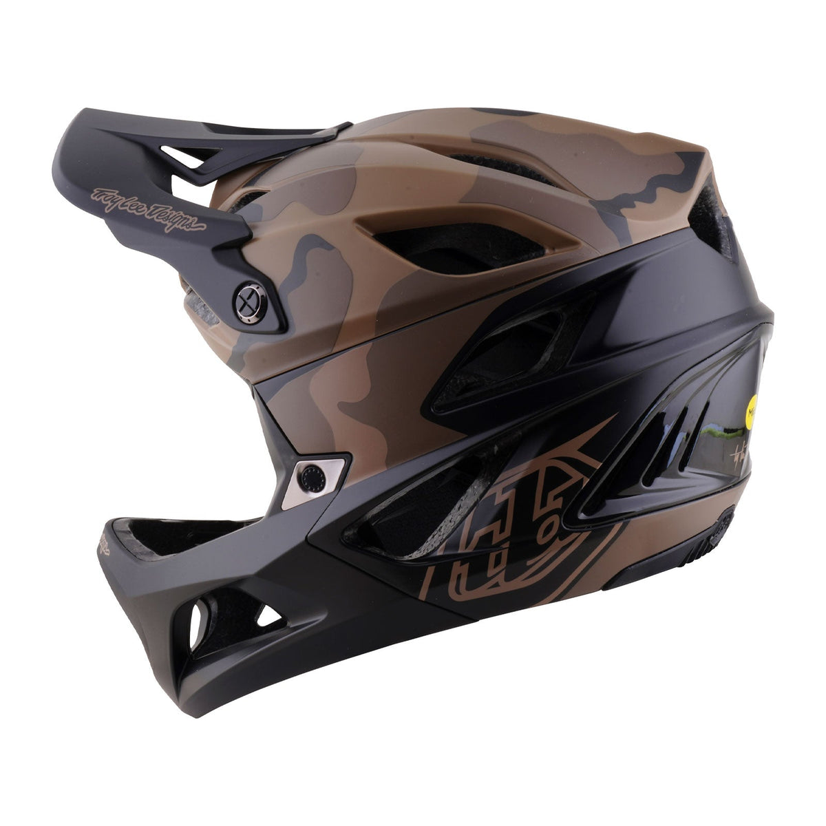 MTB-Helm TROY LEE DESIGNS STAGE 2 SPLIT Braun/Camouflage