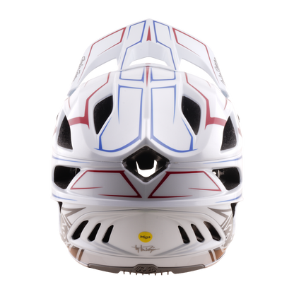 MTB-Helm TROY LEE DESIGNS STAGE STUNT PINSTRIPE Weiß