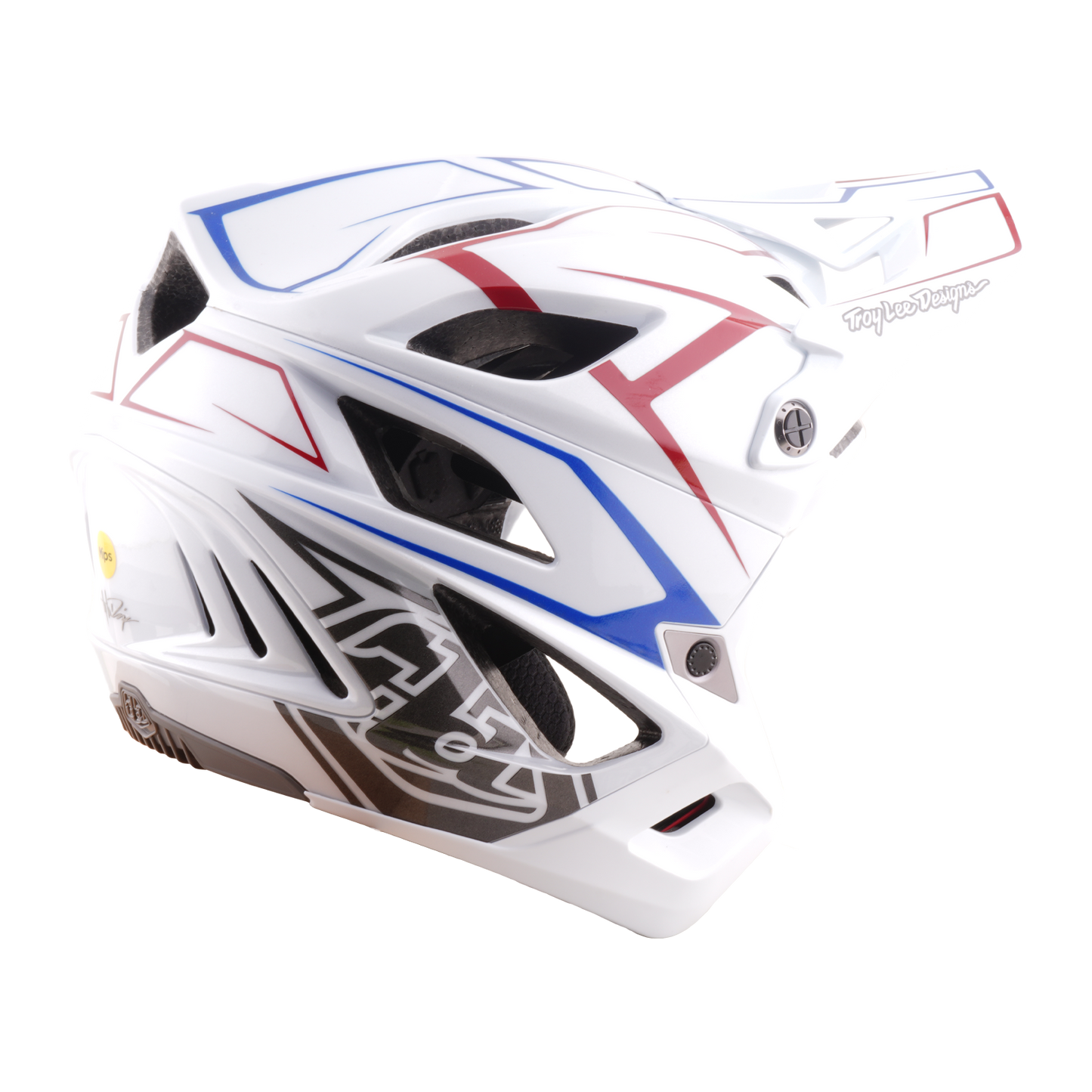 MTB-Helm TROY LEE DESIGNS STAGE STUNT PINSTRIPE Weiß