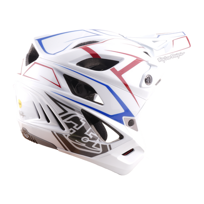 MTB-Helm TROY LEE DESIGNS STAGE STUNT PINSTRIPE Weiß