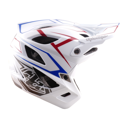 MTB-Helm TROY LEE DESIGNS STAGE STUNT PINSTRIPE Weiß