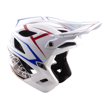 MTB-Helm TROY LEE DESIGNS STAGE STUNT PINSTRIPE Weiß