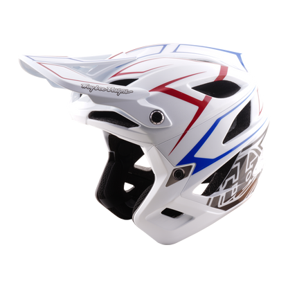 MTB-Helm TROY LEE DESIGNS STAGE STUNT PINSTRIPE Weiß