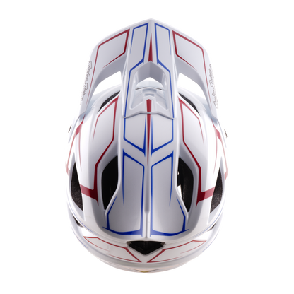 MTB-Helm TROY LEE DESIGNS STAGE STUNT PINSTRIPE Weiß