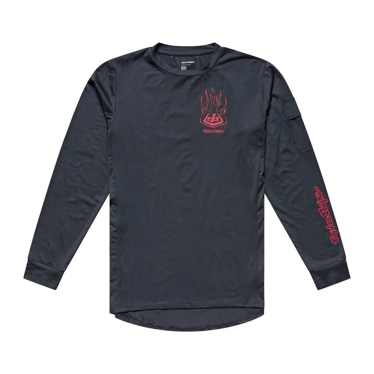 TROY LEE DESIGNS RUCKUS RIDE EMBER Langarmtrikot Carbon