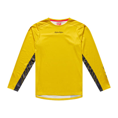 Langarmtrikot TROY LEE DESIGNS SKYLINE CHILL SWITCHBACK in Acid-Gelb