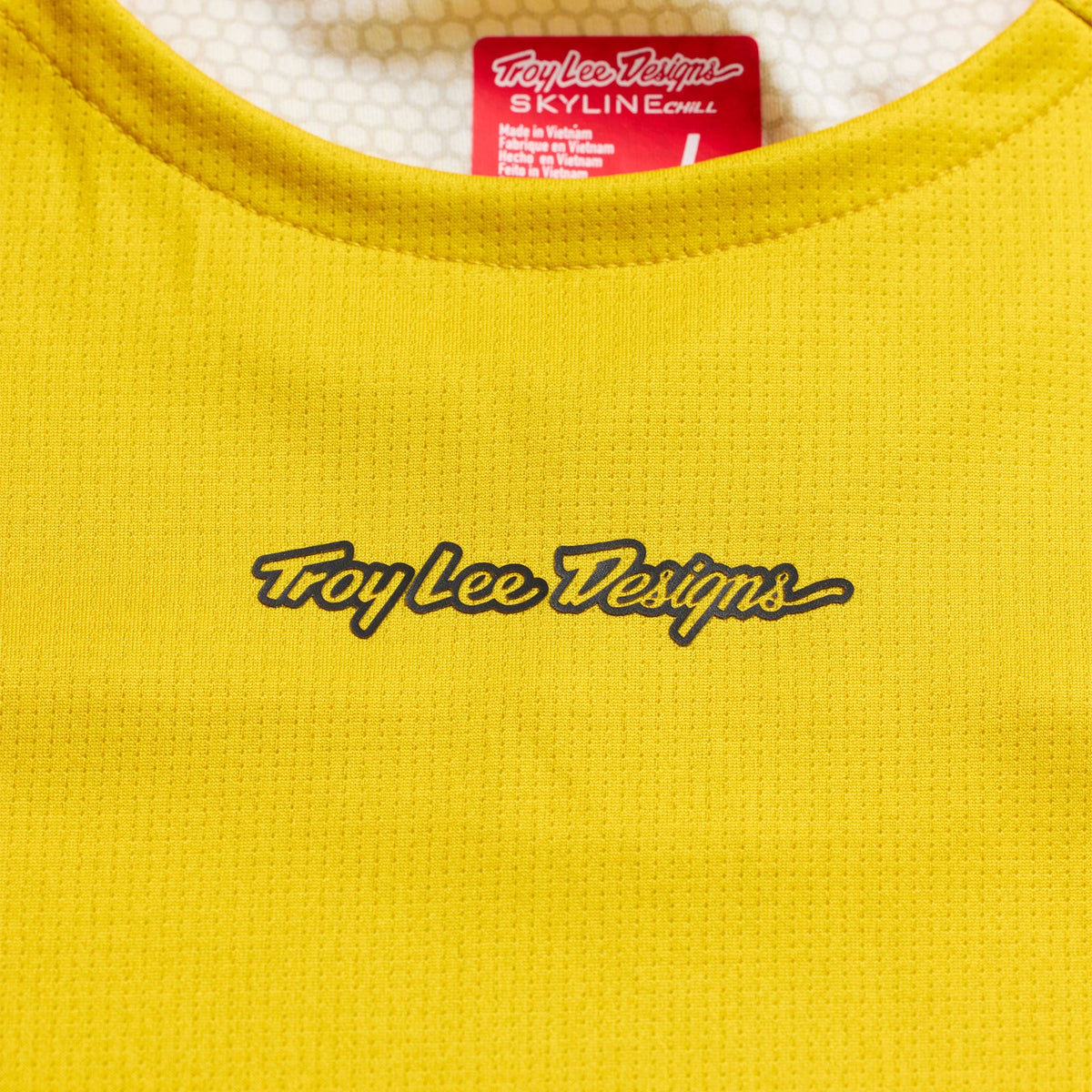 Langarmtrikot TROY LEE DESIGNS SKYLINE CHILL SWITCHBACK in Acid-Gelb