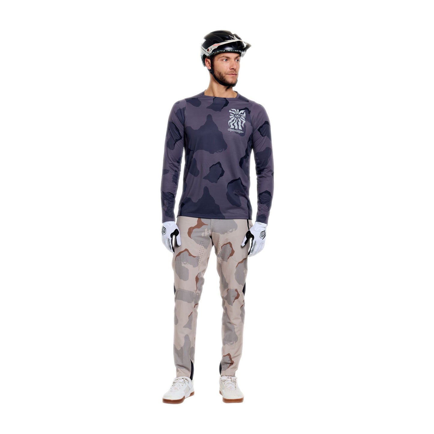 TROY LEE DESIGNS SKYLINE PRO FLOW CAMO Langarmshirt Carbon