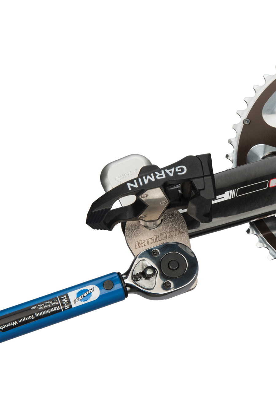 Park Tool TWB-15 beim Festziehen von Garmin-Vector-Pedalen