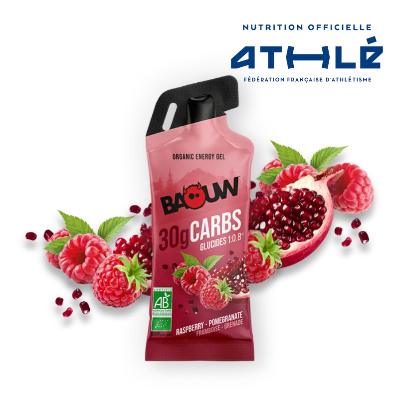 Energiegel BAOW (44g) Zitrone/Himbeere/Granatapfel