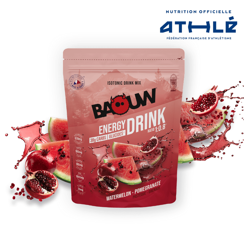 BAOUW ISOTONIC Energy Drink (585g) Wassermelone/Granatapfel