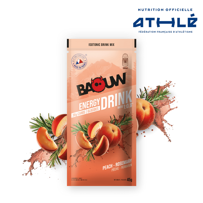 BAOUW ISOTONIC Energy Drink (45g) Pfirsich/Rosmarin