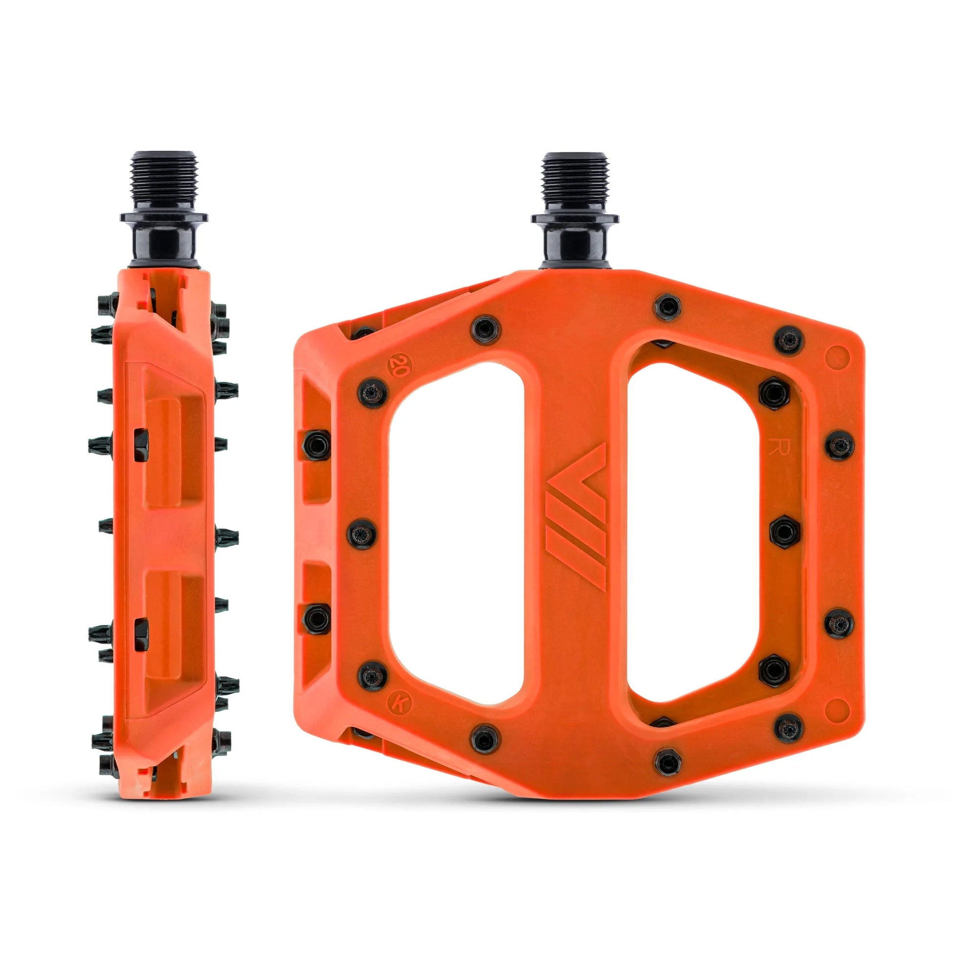 flat pedale orange Pedale flach DMR V11 Orange – Probikeshop