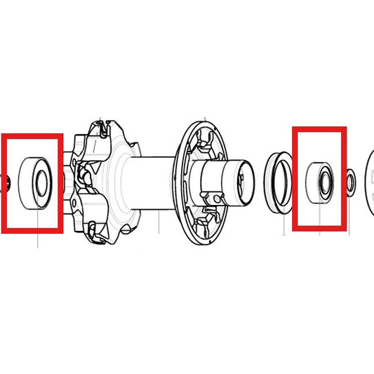 HINTERRADNABE MAVIC LAGER 9X22X7 (B9) + 12X28X8 (6001) 2015