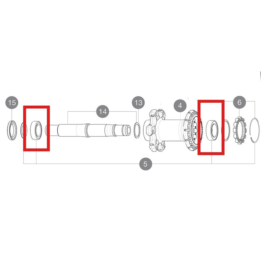 LAGERSATZ MAVIC ID360 15X26X7 + 17X28X7