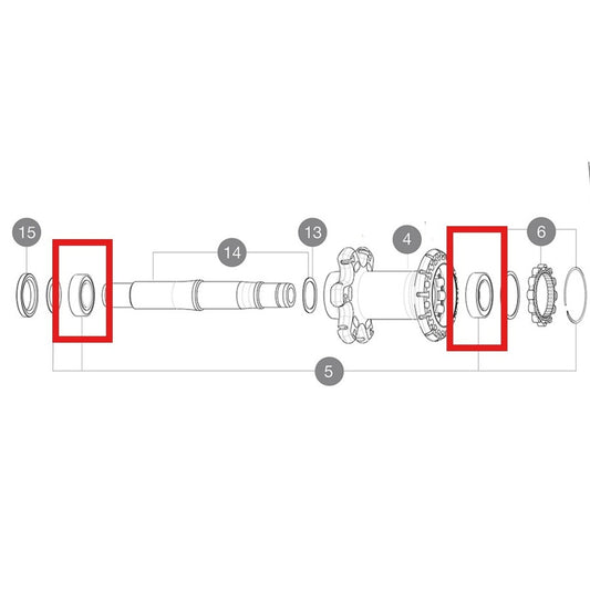 LAGERSATZ MAVIC ID360 15X26X7 + 17X28X7
