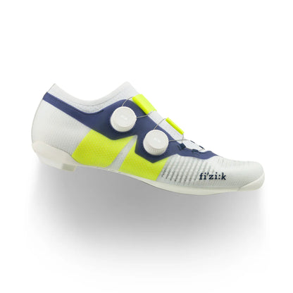 Rennradschuhe FIZIK VEGA CARBON Weiß/Blau/Gelb