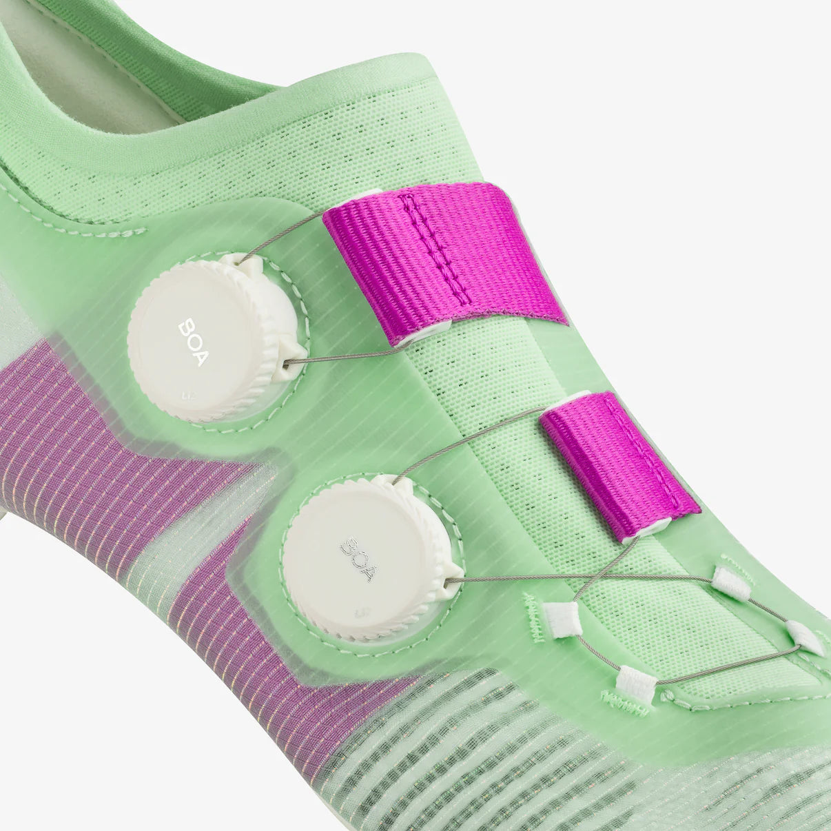 FIZIK VENTO VEGA CARBON Rennradschuhe, Grün/Lila
