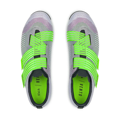 Rennradschuhe FIZIK VENTO POWERSTRAP AEROWAVE Violett/Grün