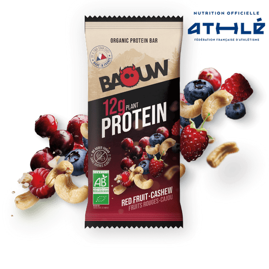 BAOUW BIO EXTRA Proteinriegel Rote Früchte/Cashew (50g)