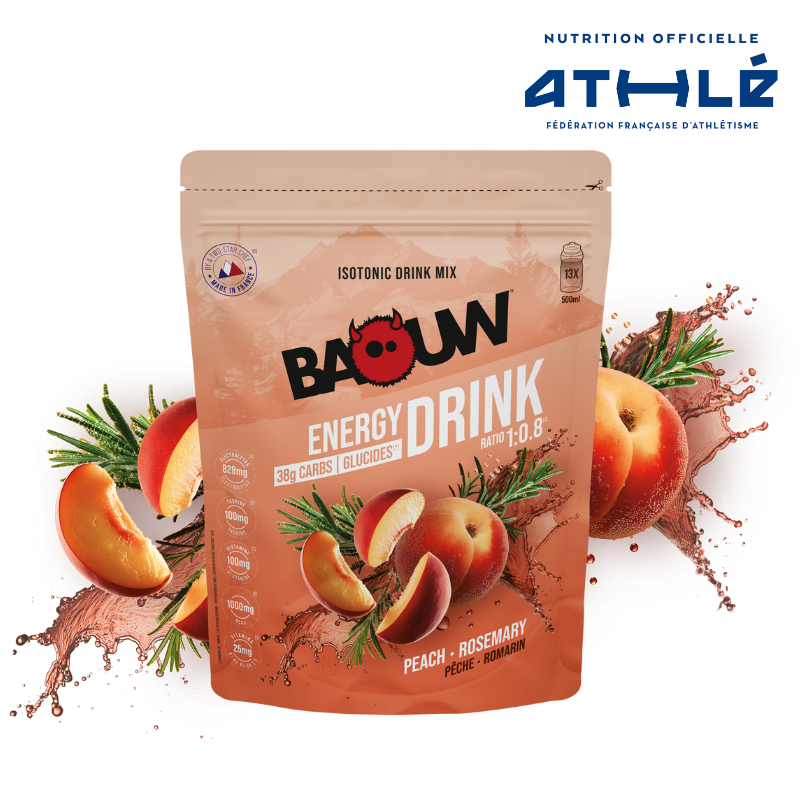 BAOUW ISOTONIC Energy Drink (585g) Pfirsich Rosmarin