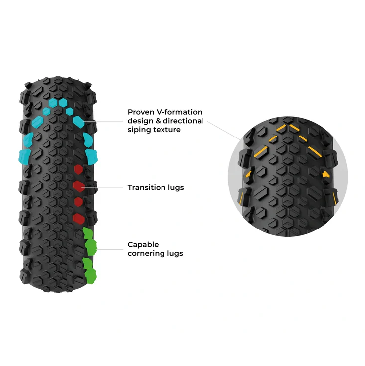 Reifen VITTORIA TERRENO T50 MIXED 700x45c Gravel Endurance Tubeless Ready Weich Braun
