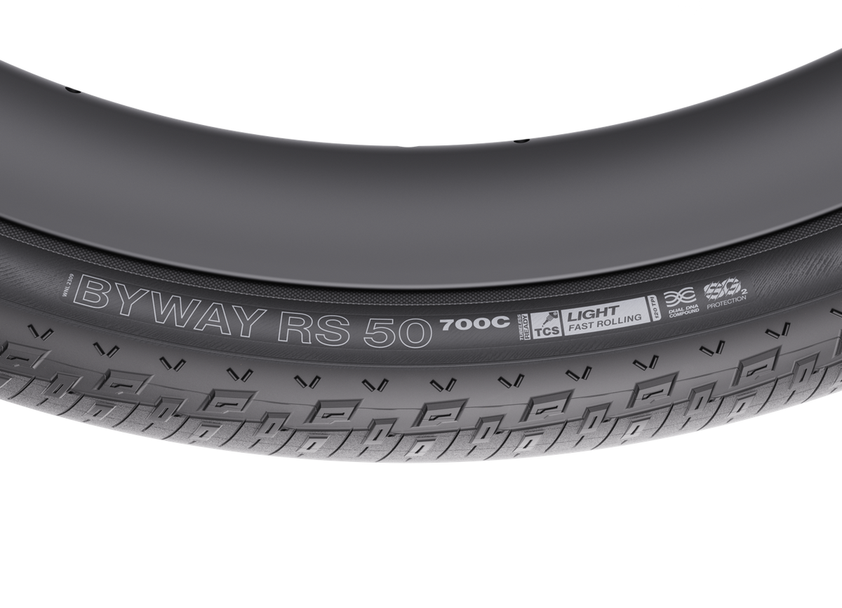 WTB BYWAY RS 50 Reifen, Schwarz – Seitenwandbeschriftung
