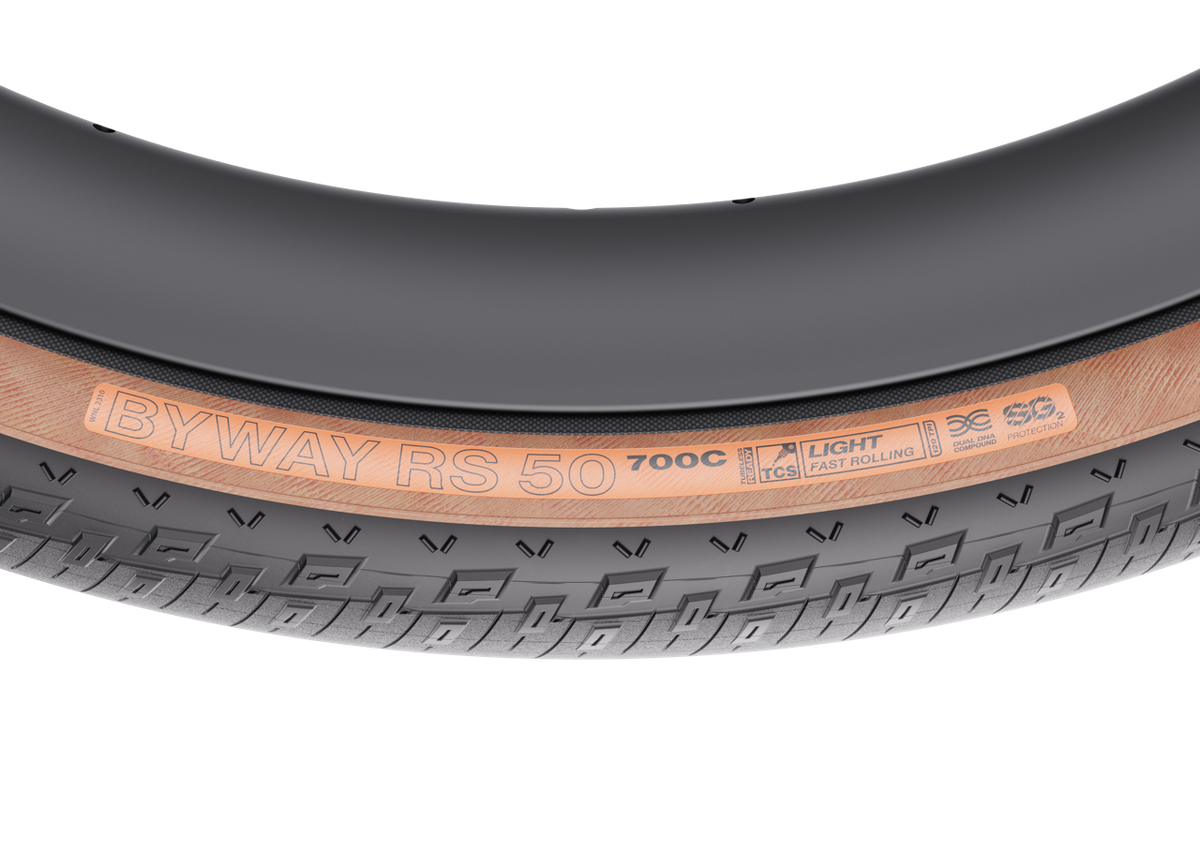 WTB BYWAY RS 50 Reifen, Tan – Seitenwandbeschriftung