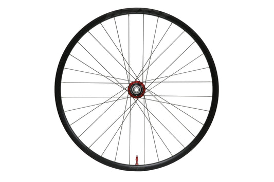 HOPE RX24 700C Aluminium-Hinterrad mit roter Pro 5-Nabe