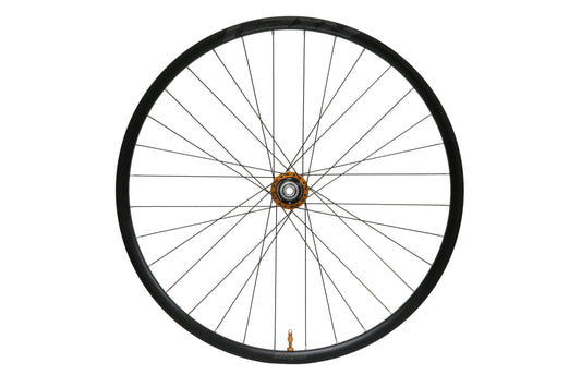 HOPE RX24 700C Hinterrad aus Aluminium mit orangefarbener Pro 5-Nabe
