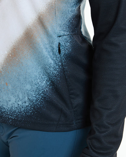 Trikot DHARCO GRAVITY GOLDEN STREAK Langarm Damen Schwarz/Blau