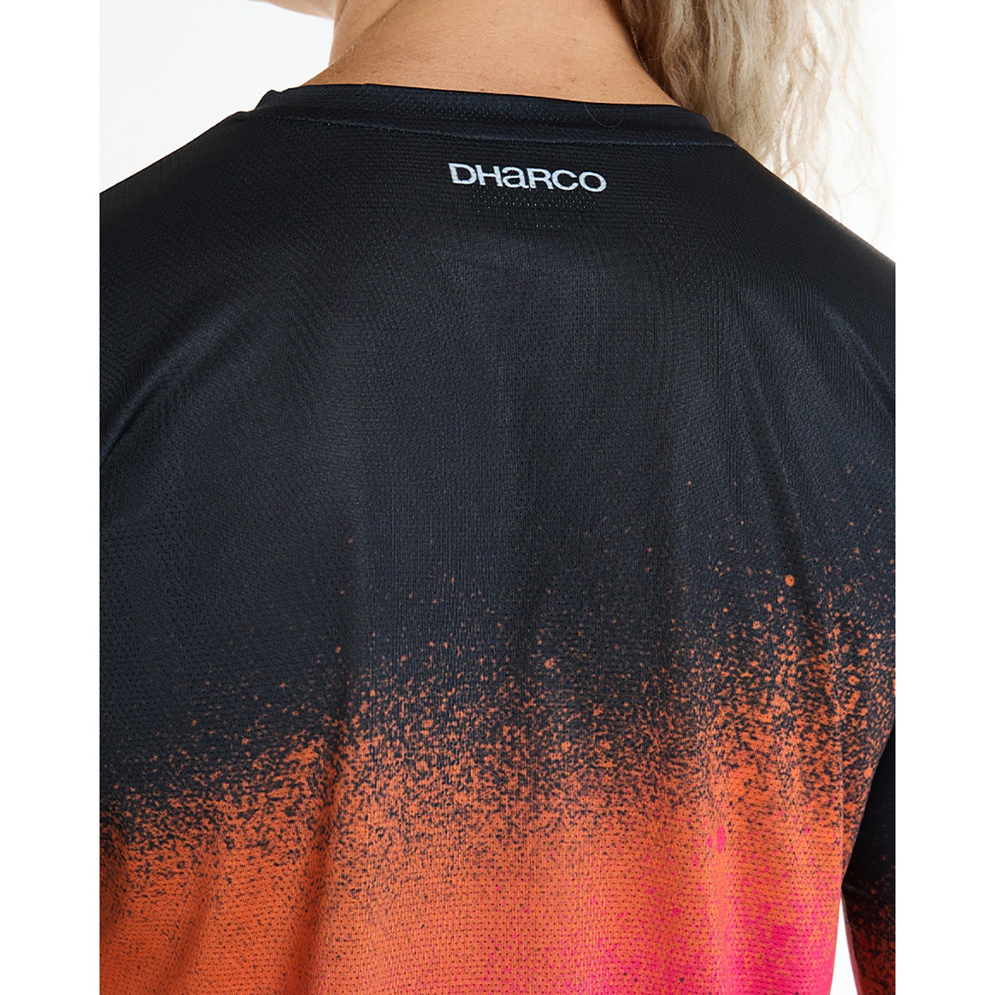 DHARCO RACE BLACK SNAKE Langarmtrikot Women Schwarz/Orange