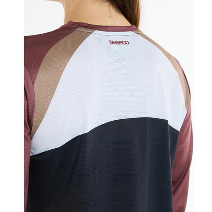 Trikot DHARCO RACE LOTUS Lange Ärmel Damen Schwarz/Bronze