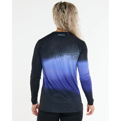 Trikot DHARCO RACE ULTRA VIOLET Langarm Damen Schwarz/Lila