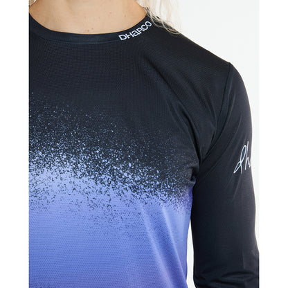 Trikot DHARCO RACE ULTRA VIOLET Langarm Damen Schwarz/Lila
