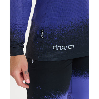 Trikot DHARCO RACE ULTRA VIOLET Langarm Damen Schwarz/Lila