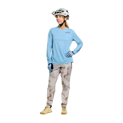 Trikot TROY LEE DESIGNS LILIUM PRO Damen Lange Ärmel Blau