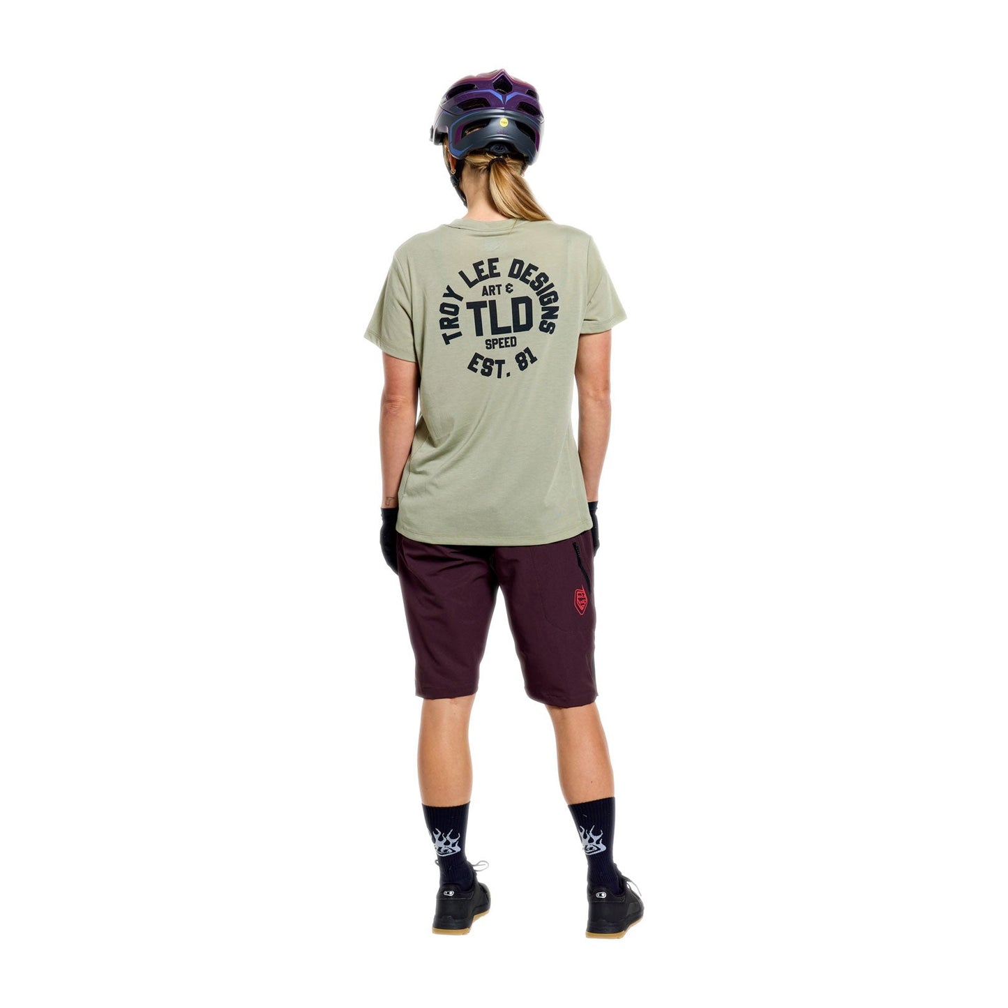 TROY LEE DESIGNS LILIUM RIDE STAMPS Damen Kurzarm Trikot Sage