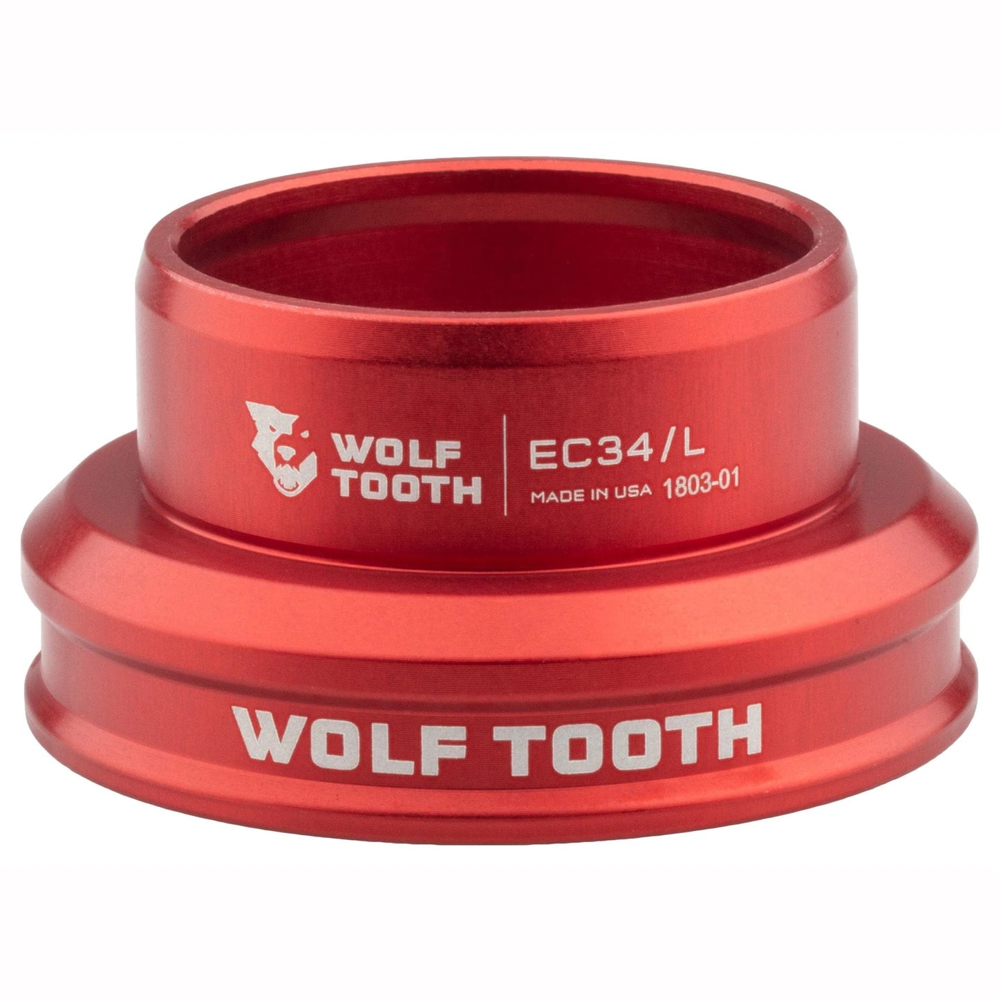 Niedrige Steuerrohrschale für externes Steuersatz-Set WOLF TOOTH PREMIUM 1"1/8 EC34 Rot