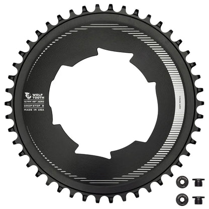 Mono-Kettenblatt 12/13-Gang WOLF TOOTH AERO Sram 107mm Leistungsmesser