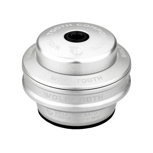 Hohe Lagerschale für externes Steuersatz-Set WOLF TOOTH PREMIUM 1"1/8 EC34 Stack 16 mm Silber