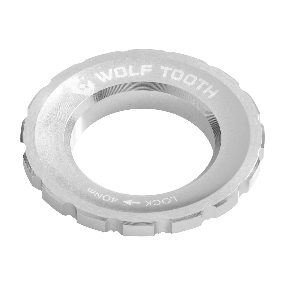 WOLF TOOTH Centerlock-Außenmutter, silberfarben