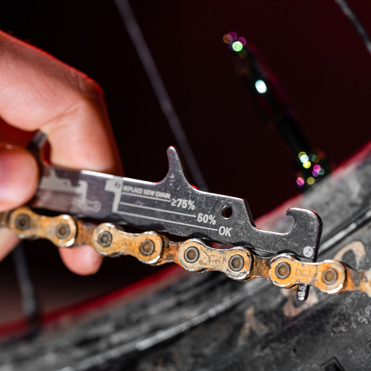 LEZYNE Kettenverschleißlehre Silber