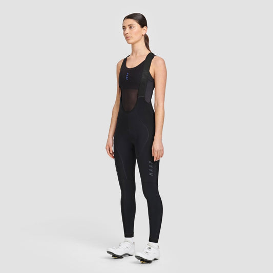 MAAP TEAM EVO THERMAL Damen Lange Trägerhose Schwarz