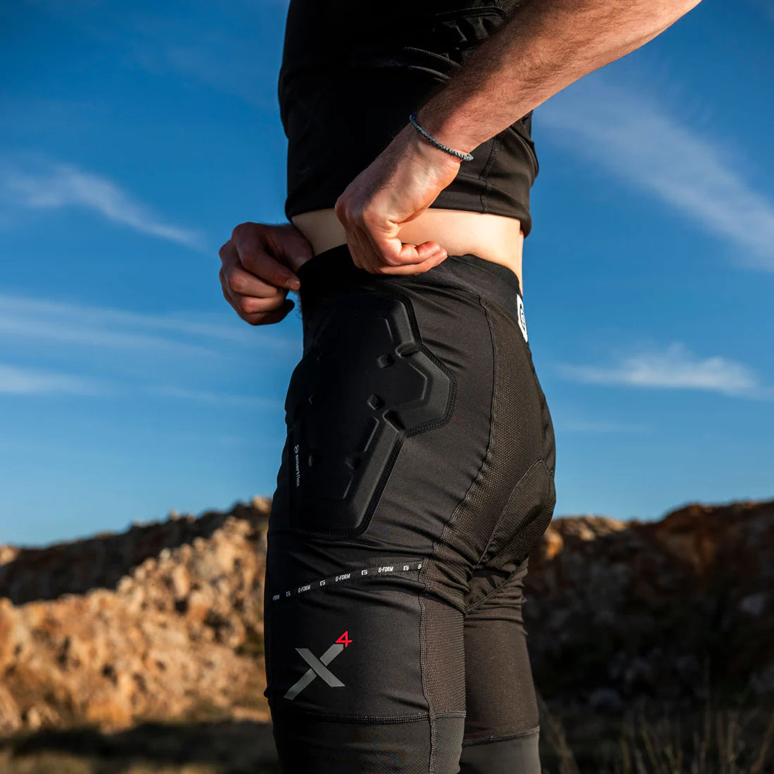 G-FORM PRO-X4 Protection Shorts Schwarz