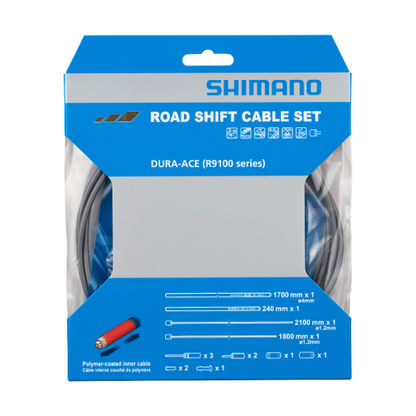 Schalt-Kabel- und Hüllensatz SHIMANO DURA-ACE 9100 Polymer Grau